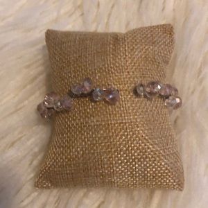 White and Pink Crystal bracelet